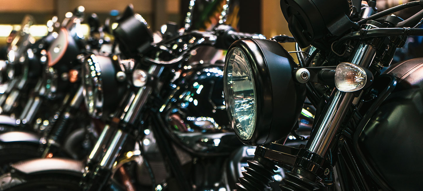 bikes at motorcycle dealership