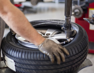 Person working on a wheel